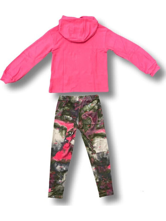 Kids Tracksuit With Fuchsia Top 2 Pieces