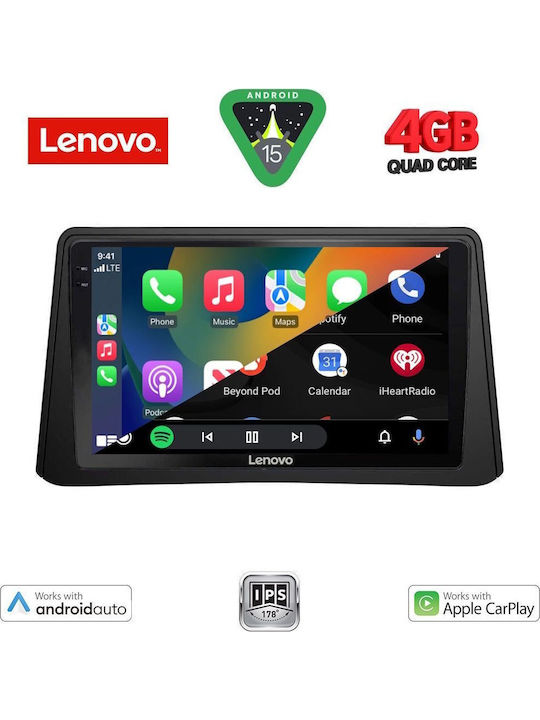 Lenovo Car Audio System for Opel Mokka 2012-2015 (Bluetooth/USB/AUX/WiFi/GPS/Apple-Carplay/Android-Auto) with Touch Screen 9"
