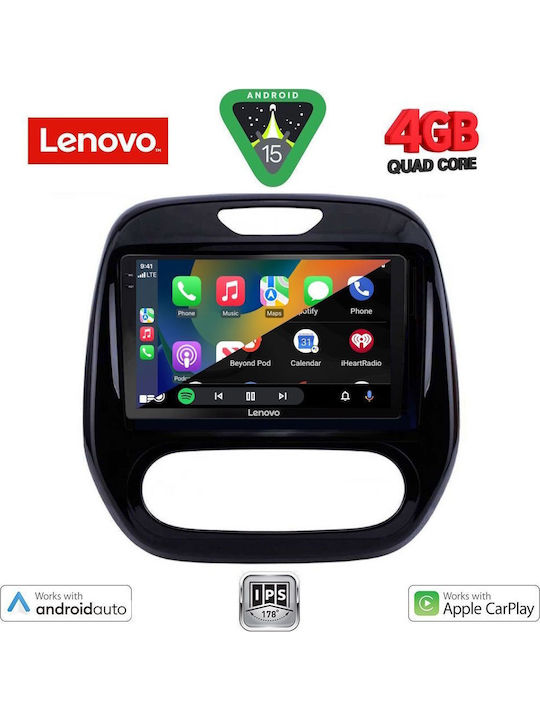 Lenovo Car Audio System for Renault Captur 2013-2019 (Bluetooth/USB/AUX/WiFi/GPS/Apple-Carplay/Android-Auto) with Touch Screen 9"