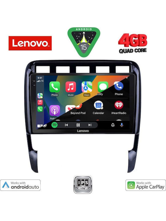 Lenovo Car Audio System for Porsche Cayenne 2002-2011 (Bluetooth/USB/AUX/WiFi/GPS/Apple-Carplay/Android-Auto) with Touch Screen 9"