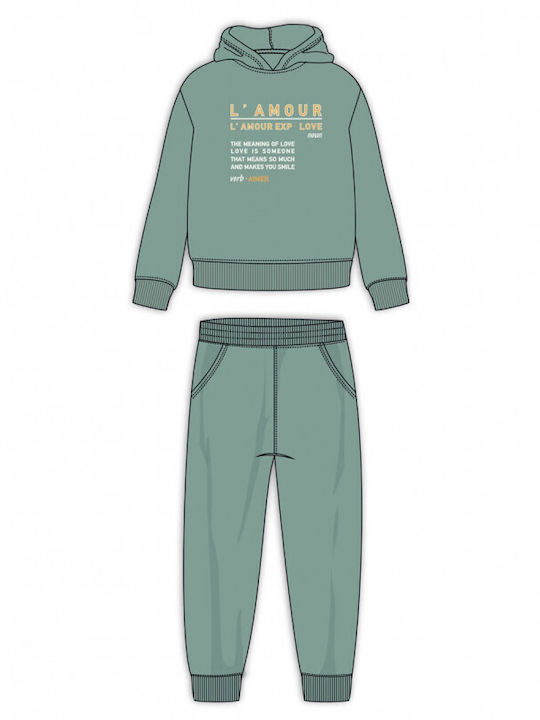 Kinder Sweatpants Set - Jogginganzug Grün 2Stück