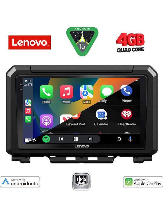 Lenovo Car Audio System for Suzuki Jimny 2017 (Bluetooth/USB/AUX/WiFi/GPS/Apple-Carplay/Android-Auto) with Touch Screen 9"