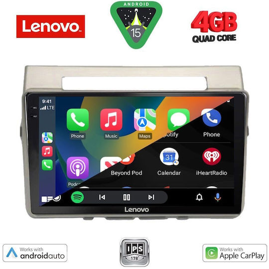 Lenovo Автомобилна Аудио Система (Блутут/USB/AUX/WiFi/GPS/Apple-Carplay/Android-Auto) с Тъчскрийн 9"