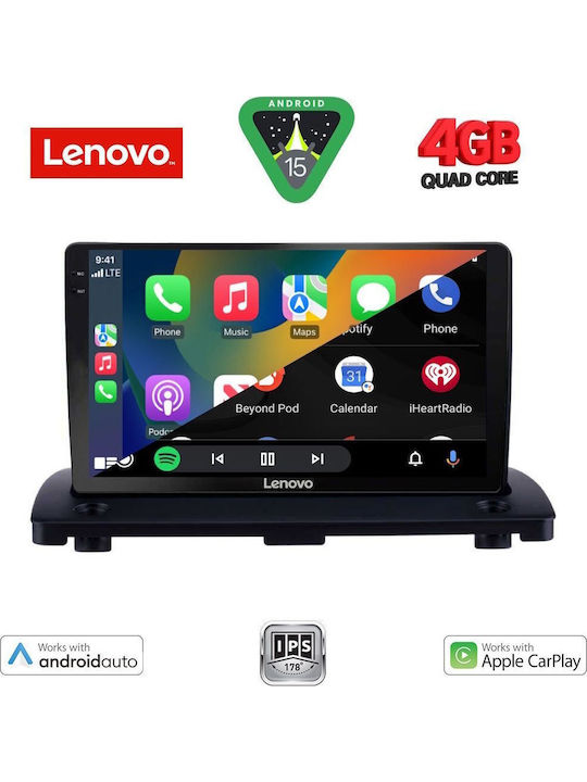 Lenovo Car Audio System for Volvo XC 90 2002-2014 (Bluetooth/USB/AUX/WiFi/GPS/Apple-Carplay/Android-Auto) with Touch Screen 9"