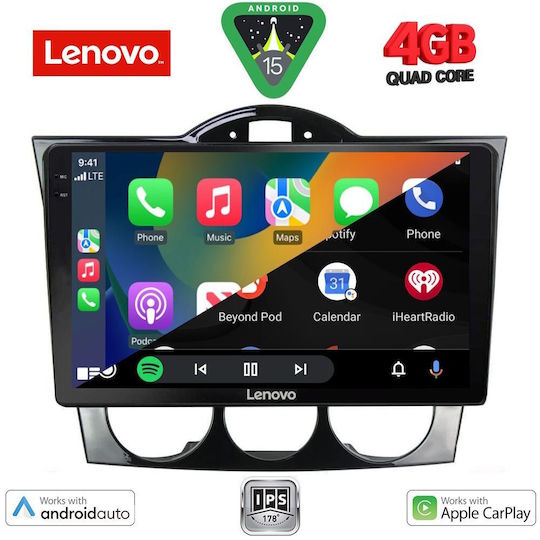 Lenovo Car Audio System for Mazda RX-8 2001-2008 (Bluetooth/USB/AUX/WiFi/GPS/Apple-Carplay/Android-Auto) with Touch Screen 9"
