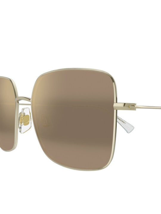 Maui Jim Women's Sunglasses with Beige Plastic Frame and Brown Lens 590-002