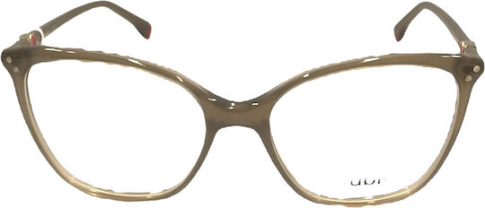 Kubik Kc2001a C2 Clip-On Women's Acetate Prescription Eyeglass Frames Butterfly Gray Black Clip-On Sunglasses