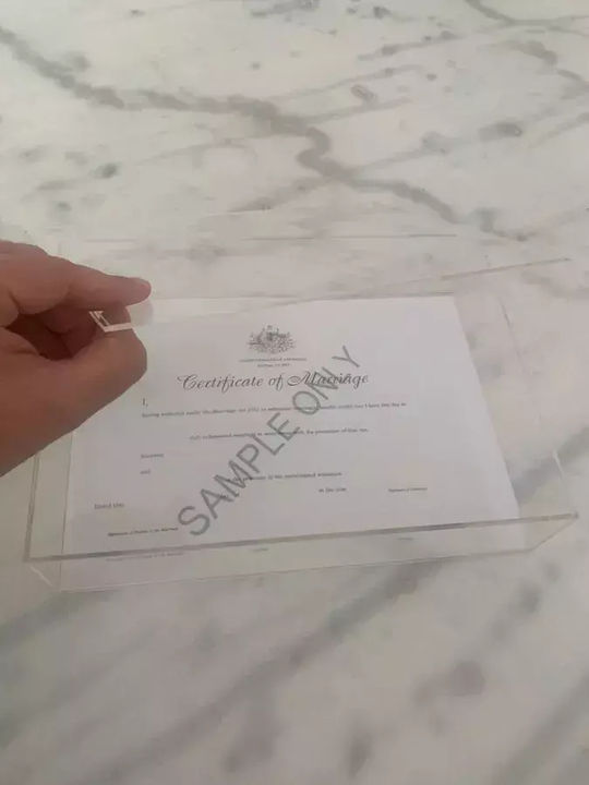 Στεφανοθήκη Ορθογώνια Διάφανη 22x30εκ.