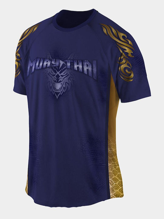 Athlon Short Sleeve Shirt 170-1865 for Muay Thai Blue