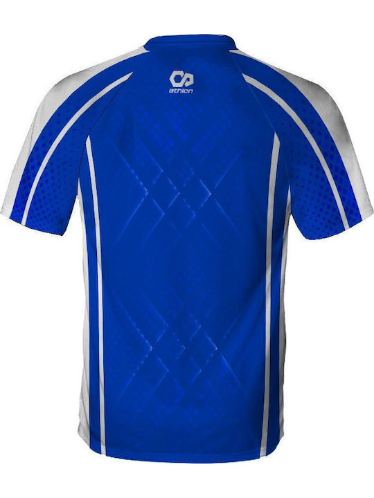 Athlon Short Sleeve Shirt 170-1862 for Muay Thai Blue
