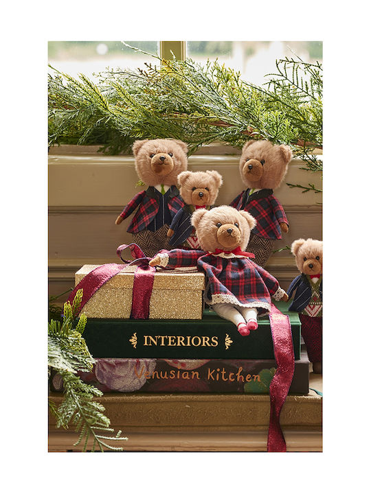 Hängender Weihnachtsbaumschmuck Bär Braun 13x24cm