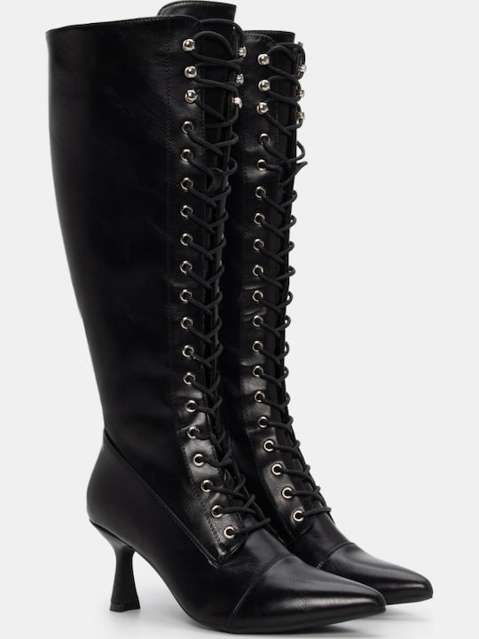 Women's Boots with Laces Black