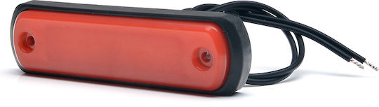 Lumină de poziție LED 1342 W189n 12v-24v roșu Was