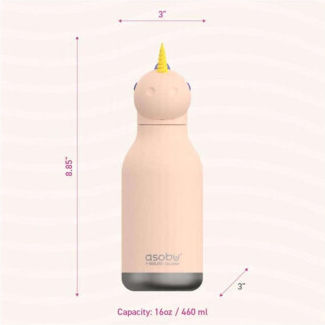 Asobu Kids Water Bottle Thermos Stainless Steel Piggy 460ml