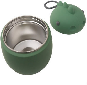 Asobu Bestie Kids Water Bottle Thermos Dinosaur Silicone 600ml