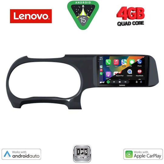 Lenovo Car Audio System for Hyundai i10 2020 (Bluetooth/USB/AUX/WiFi/GPS/Apple-Carplay/Android-Auto) with Touch Screen 9"