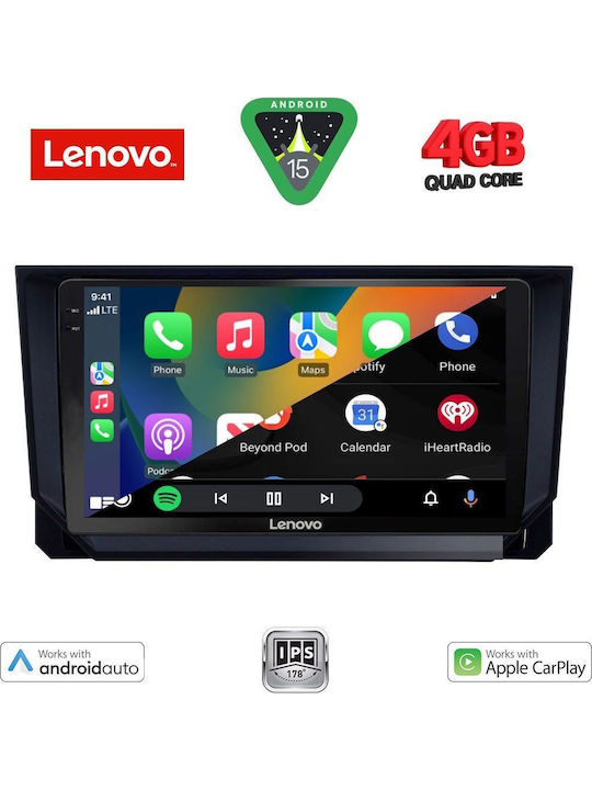 Lenovo Car Audio System for Seat Arona / Ibiza 2018 (Bluetooth/USB/AUX/WiFi/GPS/Apple-Carplay/Android-Auto) with Touch Screen 9"