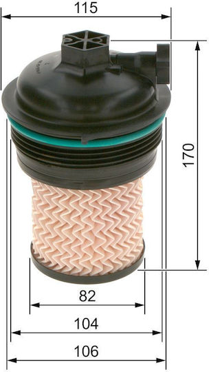 Bosch Car Fuel Filter Renault Renault Espace / Grand Scenic / Megane / Scenic / Talisman F026402247