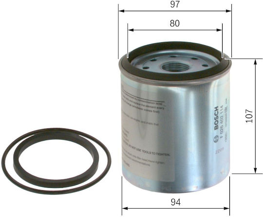 Bosch Φίλτρο Πετρελαίου Αυτοκινήτου Jeep F026402114