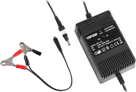 Φορτιστής Μπαταρίας Αυτοκινήτου 6/12V 1800mA