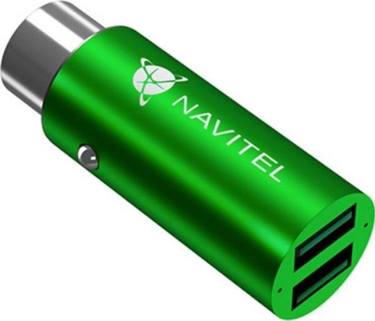 Navitel Φορτιστής Αυτοκινήτου 3A Γρήγορης Φόρτισης με μία Θύρα: 1xUSB Πράσινο Χρώμα