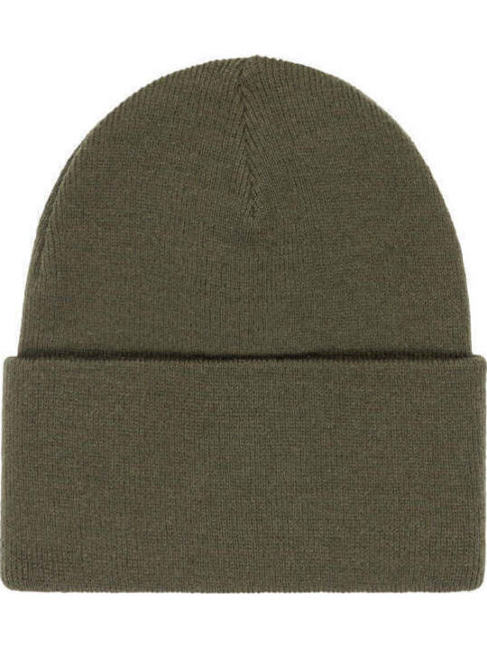 Beanie Unisex Σκούφος Πλεκτός σε Χακί χρώμα