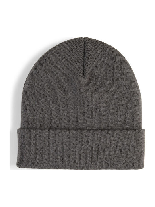 Beanie Ανδρικός Σκούφος Πλεκτός σε Γκρι χρώμα