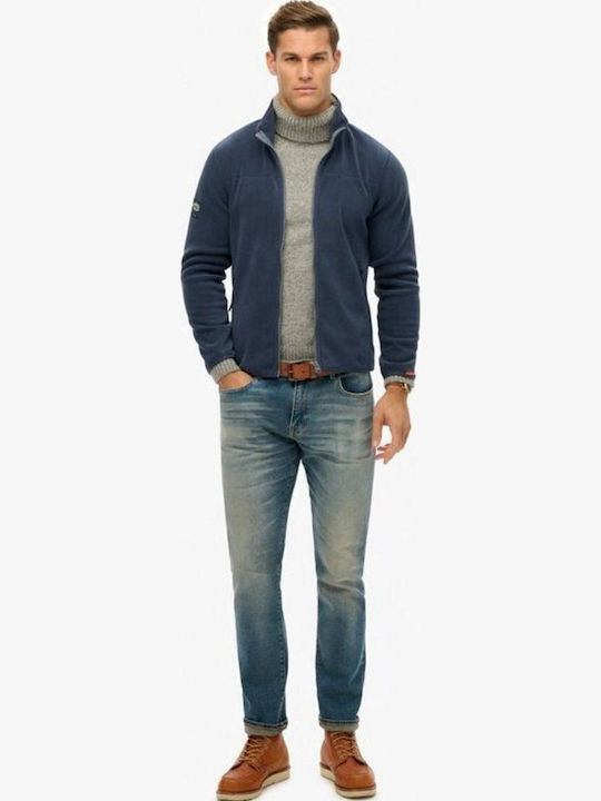 D2 Ovin Men's Fleece Cardigan Blue