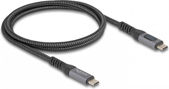DeLock USB 2.0 Cable USB-C male - USB-C 240W PD Μαύρο 1m 86067