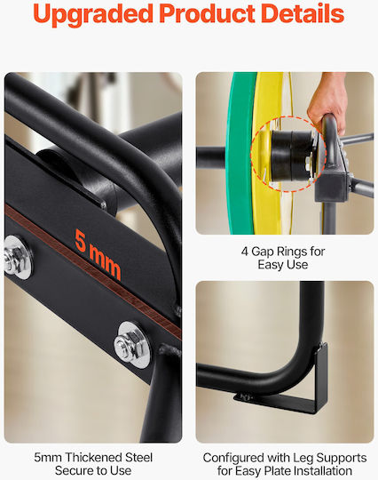 Vevor Trap Bar Olympic Type Φ50mm 143cm Length without Collar
