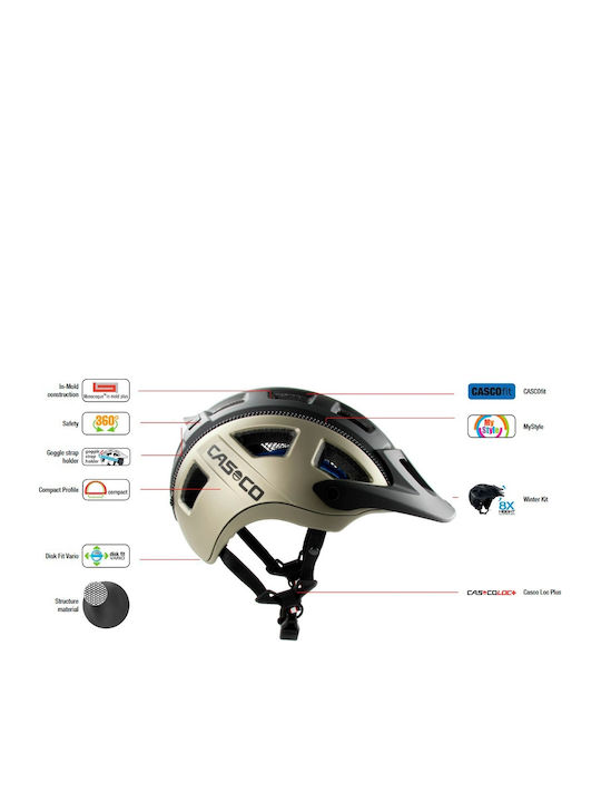 Casco MTBE 2 Fahrradhelm Berg Blau