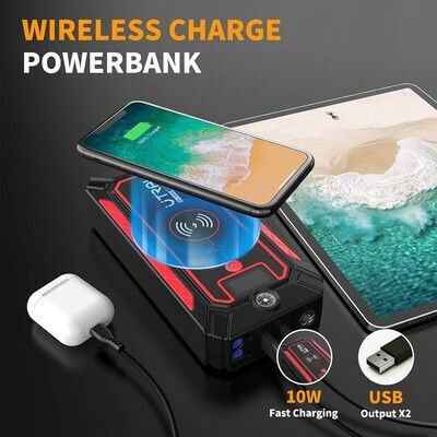 Utrai JSTAR-4 Tragbar Auto-Starthilfe 16000mAh mit Power Bank,Powerbank / USB / Φακό 12V