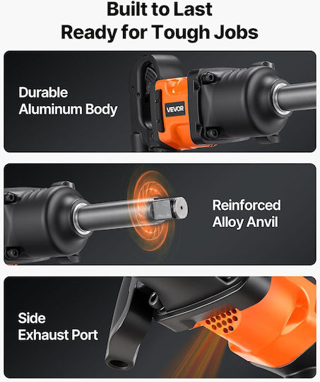 Vevor Air Impact Wrench 1" QDCJBSFPS1INEVJDL001V0
