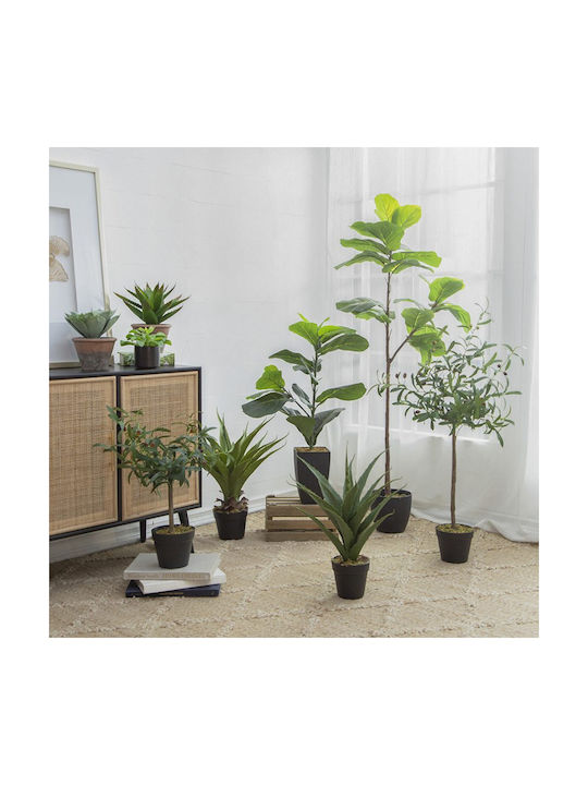 Artekko Olive Artificial Olive Plant Pot 40x30x66 Cm