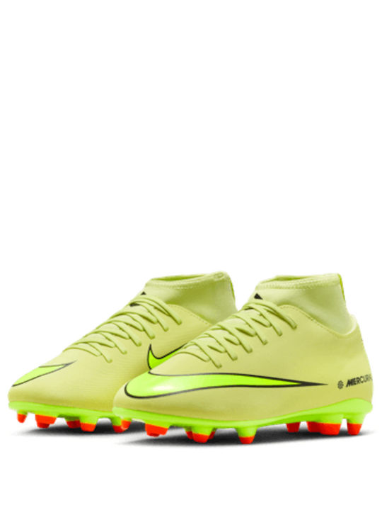 Jr Superfly 10 Club FG/MG Kids Soccer Cleats Molded Green