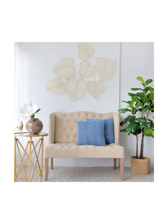 Artekko Διακοσμητικό Τοίχου Leaf Λευκό από Μέταλλο 125x2x95cm