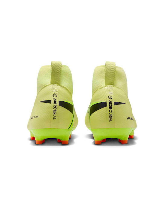 Jr Superfly 10 FG Kids Soccer Cleats Molded Green
