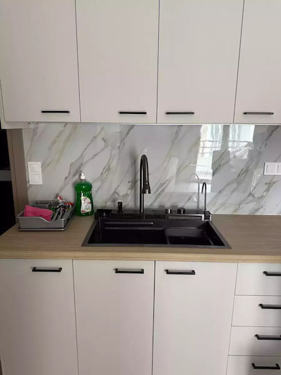 Aristi-Elena Drop-In Sink Inox W75xD46cm Silver