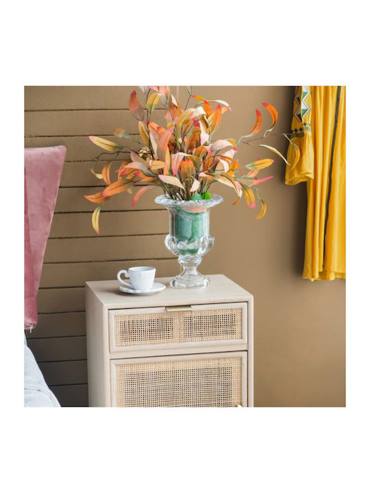 Wooden Bedside Table Beige 42x34.5x71cm