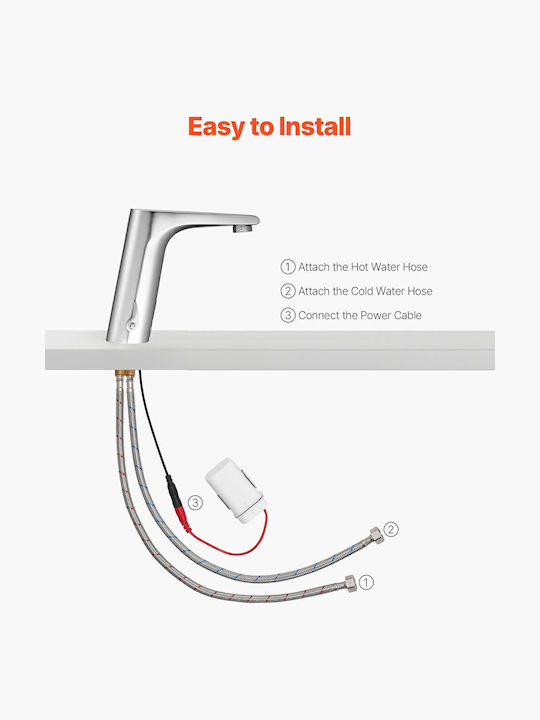 Vevor Mixing Sink Faucet Silver