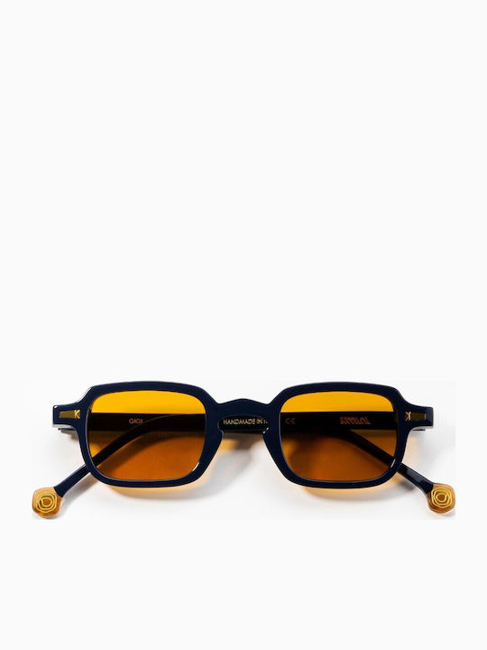 Kyme Gigi Unisex Sonnenbrille mit Schwarz Kunststoff Gestell und Schwarz Linse GIGI 15