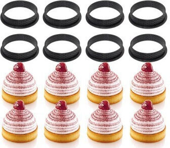 Rundes Kunststoff Backring Keksteig- oder Tortenform Durchmesser 9,5x2cm