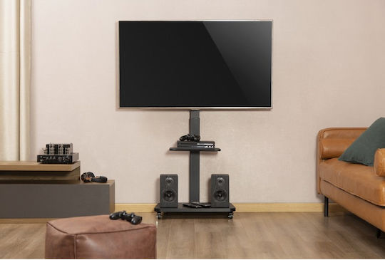 Gembird TVS-75S-02 Fernsehhalterung Boden bis 75" Schwarz