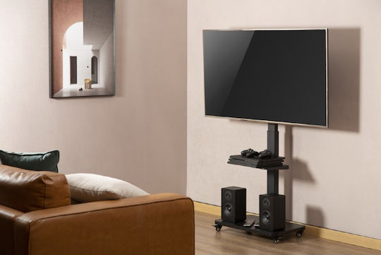 Gembird TVS-75S-02 Fernsehhalterung Boden bis 75" Schwarz