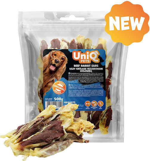 Uniq Лакомство Лакомство за Кучета Ухо от Заек / Телешко 500gr