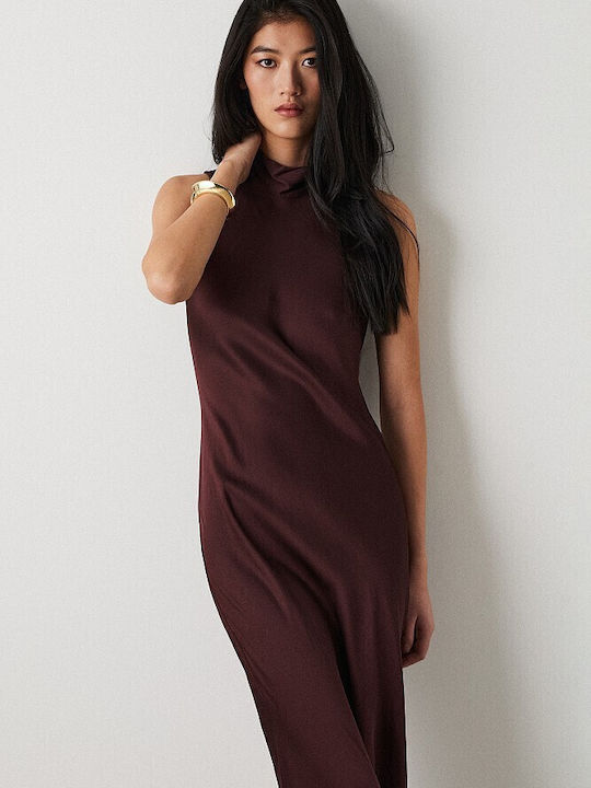 Maxi Evening Dress Bordeaux