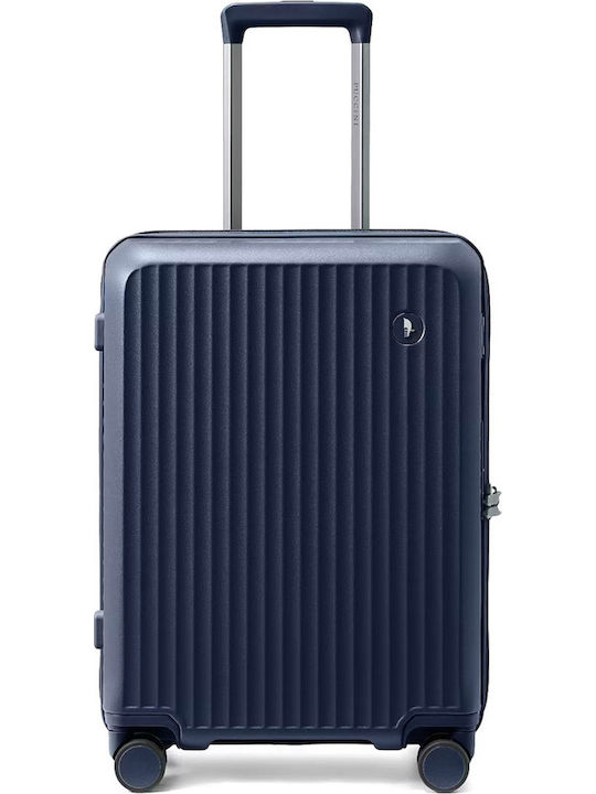 Puccini Monte Carlo Cabin Hard Suitcase Navy Blue with 4 Wheels Height 53.5cm