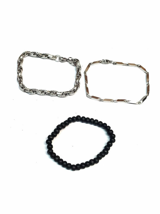 Amalfi Accessories Set Men's Steel Bracelets