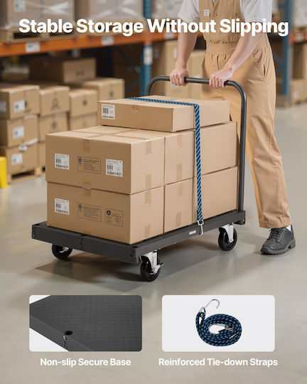 Vevor Transport Trolley for Weight Load up to 816kg Gray