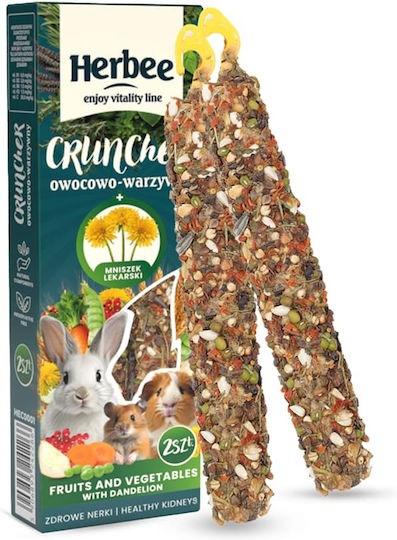 Herbee Cruncher 115gr Nagerfutter Hase Früchte Gemüse Löwenzahn